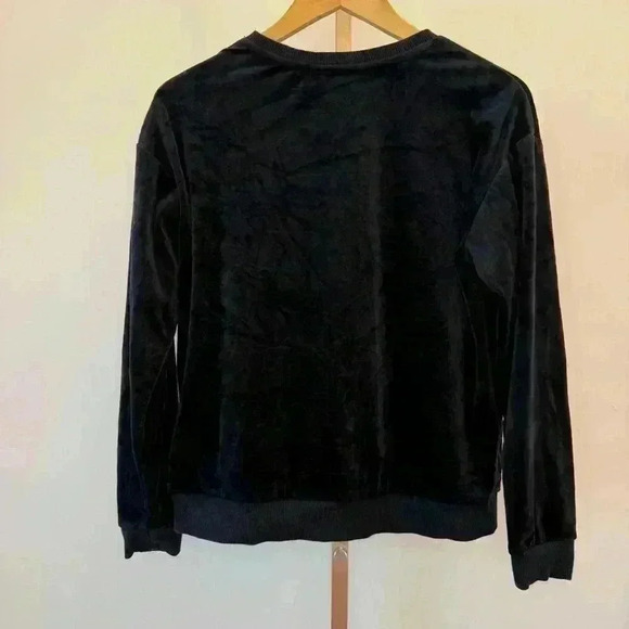Banana Republic Tops - Banana Republic Women's Black Velour Pullover Sweatshirt Size S